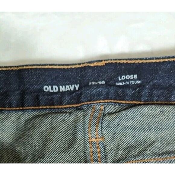 Old Navy Loose Built In Tough Men's Jeans 32x28 Very Good Condition - Picture 3 of 8